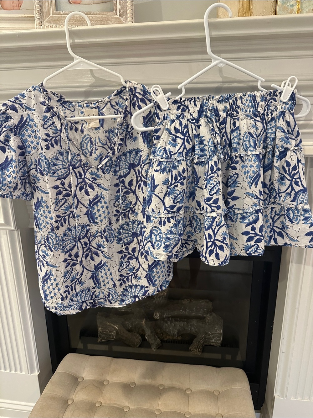 Sole Blue Top & Skirt Set